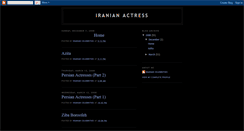 Desktop Screenshot of iranianactress.blogspot.com