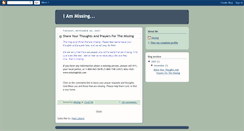 Desktop Screenshot of iammissingtoo.blogspot.com