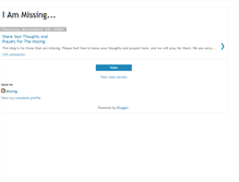 Tablet Screenshot of iammissingtoo.blogspot.com