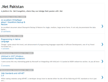 Tablet Screenshot of dotnetpakistan.blogspot.com