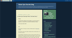Desktop Screenshot of homegymsecrets.blogspot.com