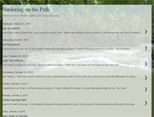 Tablet Screenshot of ponderingonthepath.blogspot.com