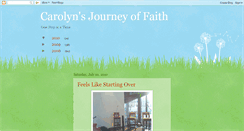 Desktop Screenshot of carolynsjourneyoffaith.blogspot.com