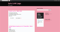 Desktop Screenshot of lyric-lirik-lagu.blogspot.com
