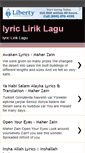 Mobile Screenshot of lyric-lirik-lagu.blogspot.com