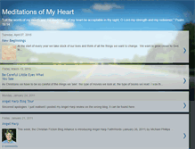 Tablet Screenshot of meditationsofmyheart.blogspot.com