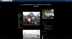 Desktop Screenshot of laaventuradeireneensierraleona.blogspot.com