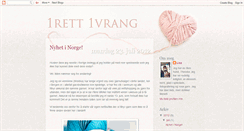 Desktop Screenshot of 1rett-1vrang.blogspot.com