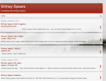 Tablet Screenshot of everything-about-britney-spears.blogspot.com