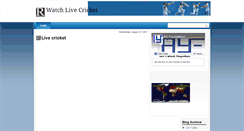 Desktop Screenshot of connectcricket.blogspot.com