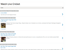 Tablet Screenshot of connectcricket.blogspot.com