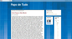 Desktop Screenshot of papodetudo.blogspot.com