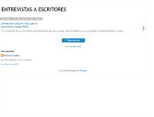 Tablet Screenshot of entrevistasescritores.blogspot.com