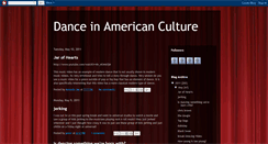 Desktop Screenshot of danceamericanculture.blogspot.com