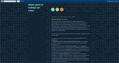 Desktop Screenshot of ideas-para-el-trabajo-en-casa.blogspot.com
