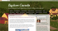 Desktop Screenshot of explore-canada.blogspot.com