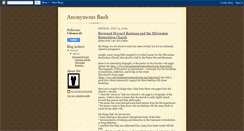 Desktop Screenshot of anonymousbasch.blogspot.com