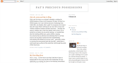 Desktop Screenshot of patspreciouspossessions.blogspot.com