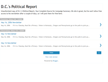 Tablet Screenshot of dcpoliticalreport.blogspot.com