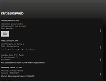 Tablet Screenshot of cutiesonweb.blogspot.com