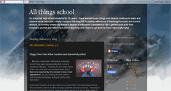 Desktop Screenshot of allthingsschool.blogspot.com