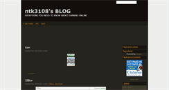 Desktop Screenshot of ntk3108.blogspot.com