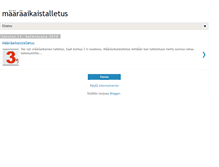 Tablet Screenshot of maaraaikaistalletus.blogspot.com