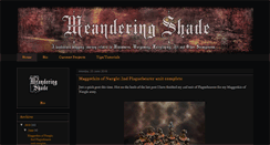 Desktop Screenshot of meanderingshade.blogspot.com