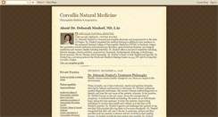 Desktop Screenshot of corvallisnaturalmedicine.blogspot.com