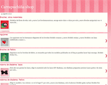 Tablet Screenshot of carapuchinashop.blogspot.com