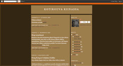 Desktop Screenshot of kotirouvakiinassa.blogspot.com