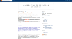 Desktop Screenshot of liquidaciondesueldosyjornales.blogspot.com