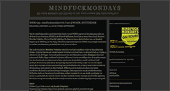 Desktop Screenshot of mindfuckmondays.blogspot.com