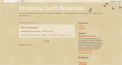 Desktop Screenshot of dreamingearthbotanicals.blogspot.com