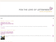 Tablet Screenshot of fortheloveofletterpress.blogspot.com