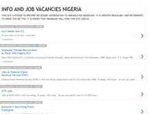 Tablet Screenshot of infoandjobvacancies.blogspot.com