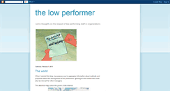 Desktop Screenshot of lowperformer.blogspot.com