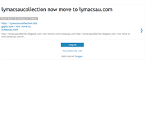 Tablet Screenshot of lymacsaucollections.blogspot.com