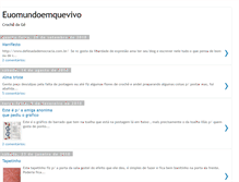 Tablet Screenshot of eueomundoemquevivo.blogspot.com