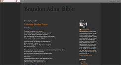 Desktop Screenshot of brandonbible.blogspot.com