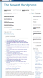 Mobile Screenshot of newest-handphone.blogspot.com