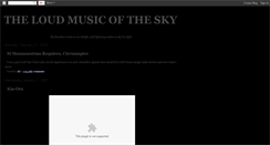 Desktop Screenshot of loudmusicofthesky.blogspot.com