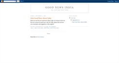 Desktop Screenshot of indiagoodnews.blogspot.com