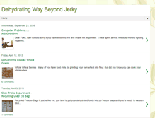 Tablet Screenshot of dehydratingwaybeyondjerky.blogspot.com