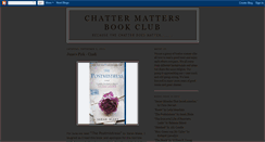 Desktop Screenshot of chattermattersbookclub.blogspot.com