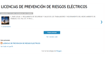 Tablet Screenshot of licencias-prevencion-riesgos.blogspot.com