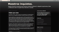 Desktop Screenshot of maestrosinquietos.blogspot.com