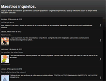 Tablet Screenshot of maestrosinquietos.blogspot.com