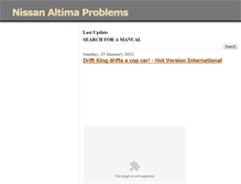 Tablet Screenshot of nissan-altima-problems.blogspot.com