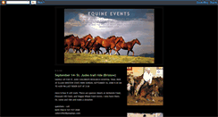Desktop Screenshot of equineevents.blogspot.com